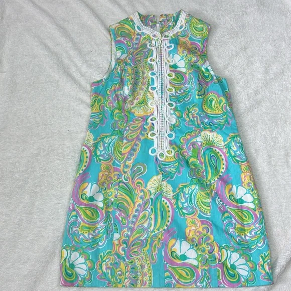 Lilly Pulitzer Alexa Shift Dress marine print - Picture 2 of 11